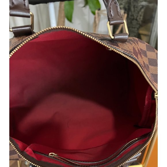 👛  AUTHENTIC LOUIS VUITTON DAMIER EBENE SPEEDY 30 - Picture 8 of 17